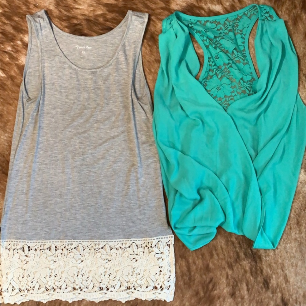 Two women’s tank tops